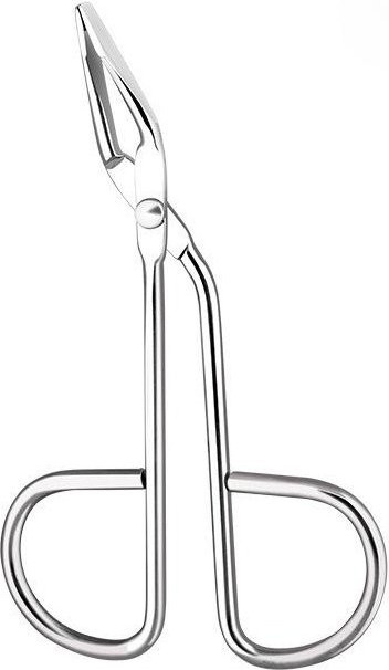 Augenbrauenpinzette in Scherenform, Weiß, Unisex - Bild 1