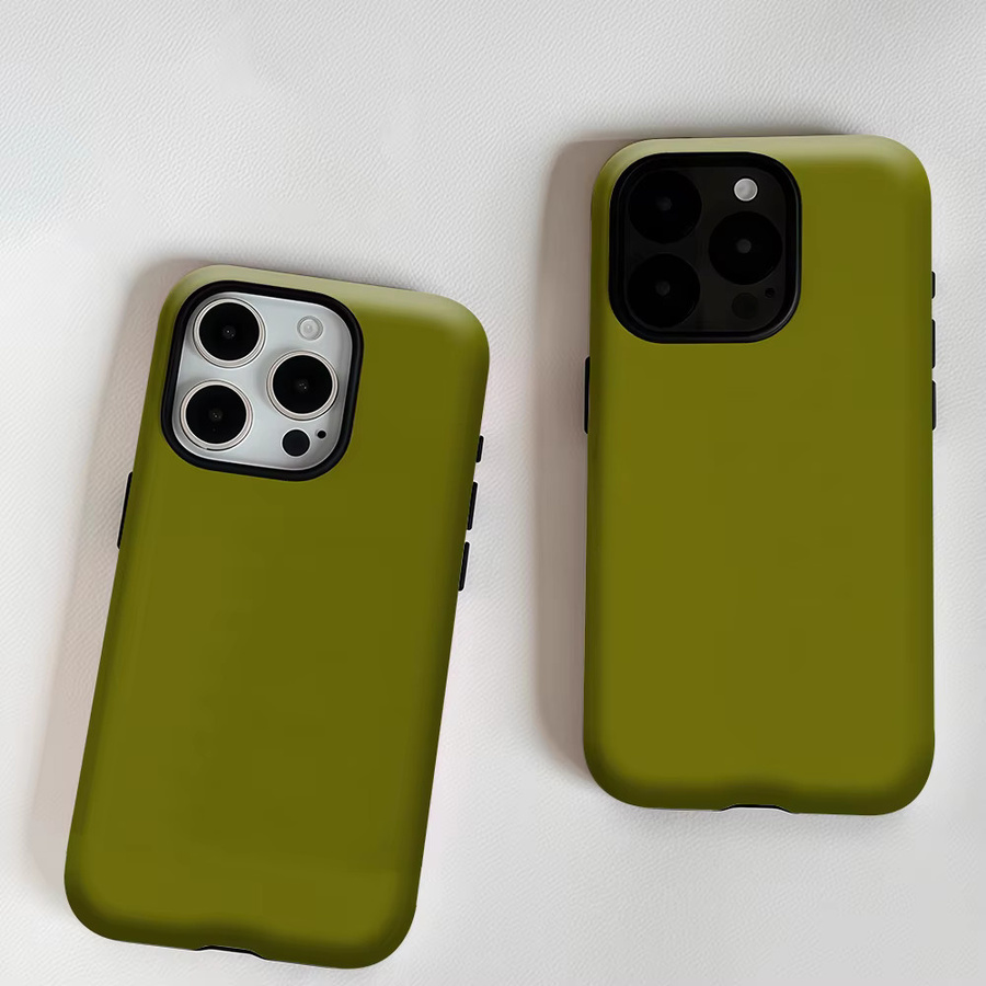 Potdemiel Robuste Doppel-Schicht Handyhülle mit Magnetfunktion für iPhone 17 16 15 14 13 Pro Max Plus in Grün - Bild 5