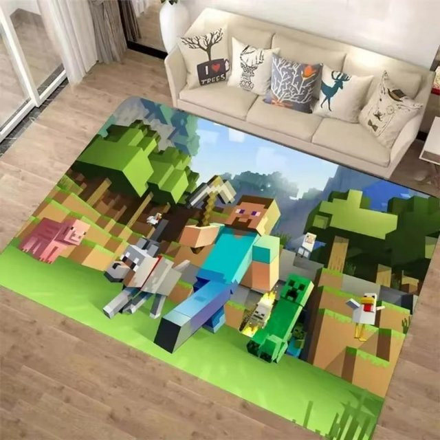 Karpetti 3D M-C Pixel Art Teppich Multicolour, waschbar und rutschfest, B/T: 60 x 40 cm - Bild 1