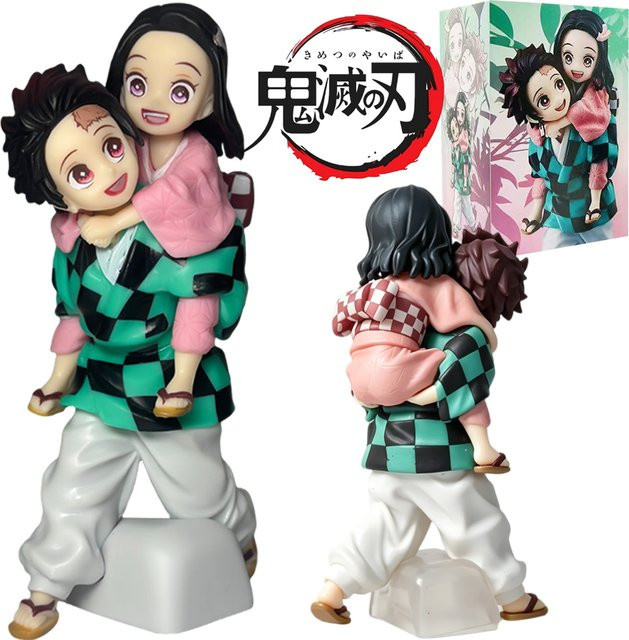 Bandai Demon Slayer Tanjirou Agatsuma Zenitsu Kyoujurou Actionfigur, PVC - Bild 1
