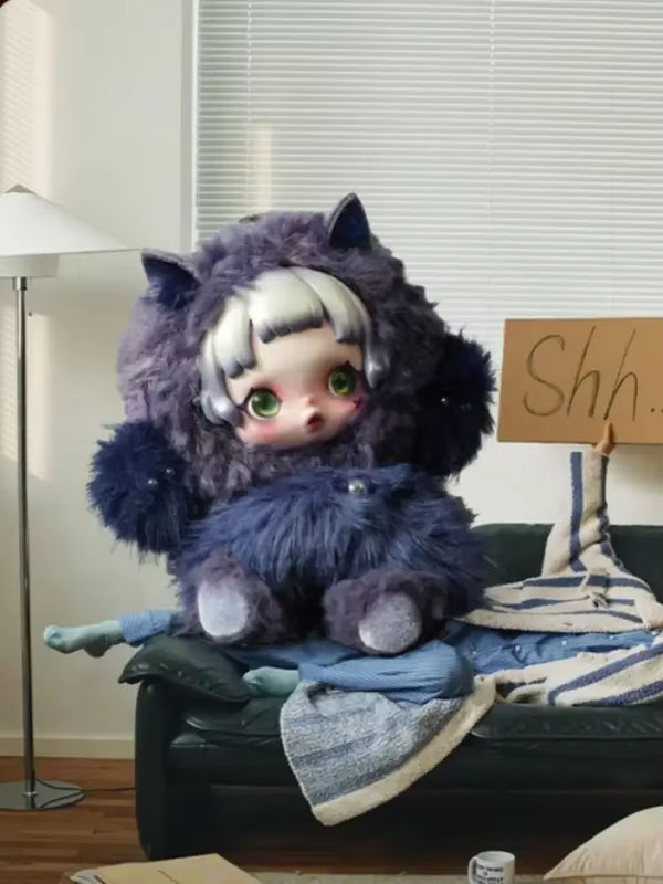 POP MART Skullpanda You Found Me Series Blind Box Anime Actionfigur Ornament in Blau - Bild 2