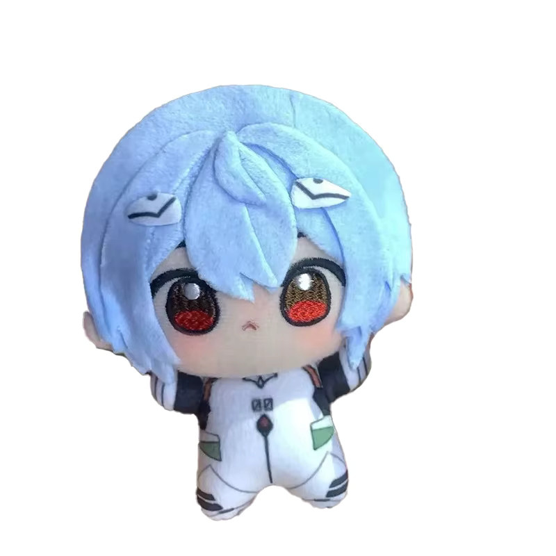 Bandai Neon Genesis Evangelion Rei Ayanami Plüsch-Schlüsselanhänger, Stofftier, 10cm - Bild 3