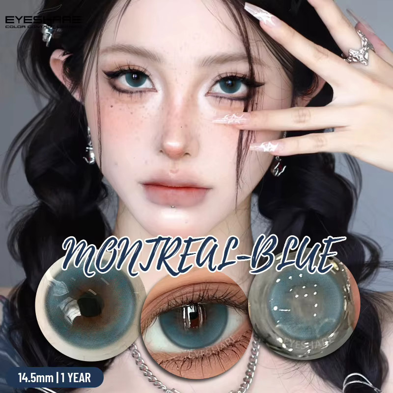EYESHARE Kontaktlinsen, 2 Stück, Blau, Grün, Rosa - Bild 1