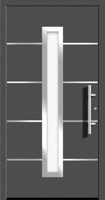 Aluminium-Haustür Splendoor Moderno in Anthrazit Metallic, Anschlag Rechts, B: 110 cm, H: 210 cm - Bild 1