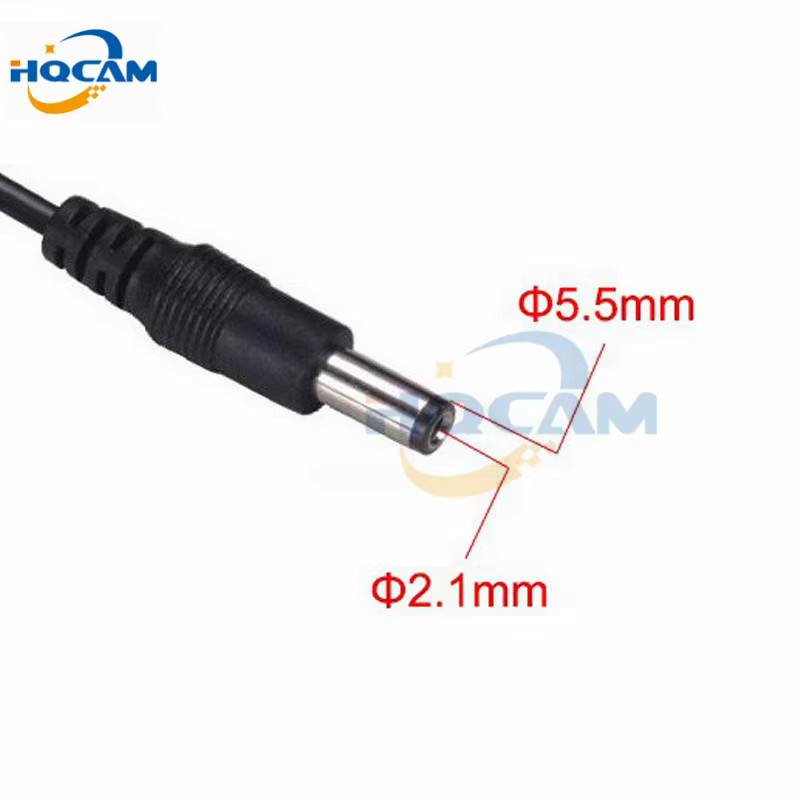 HQCAM Netzteil-Adapter AC 110–240 V auf DC 12 V 2 A für CCTV in Schwarz mit Barrel-Plug - Bild 2