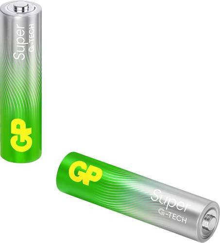 GP Super Micro AAA Alkali-Mangan Batterien 1,5V, 2 Stück, Grün - Bild 1