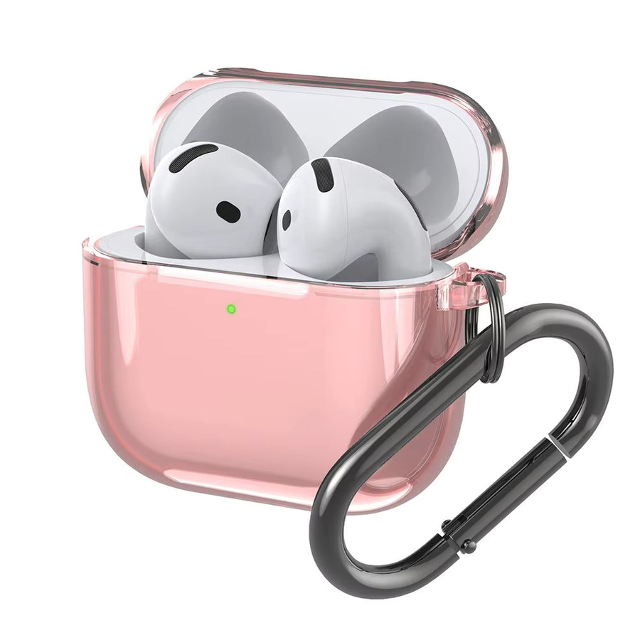 Transparente TPU-Schutzhülle für Apple AirPods 4 inklusive Schlüsselanhänger - Bild 2