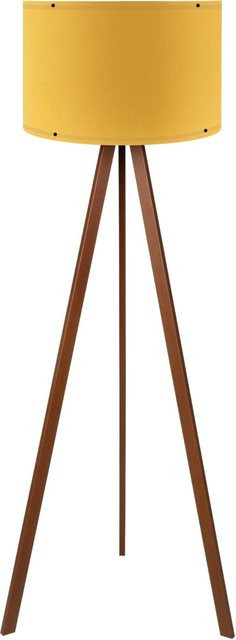 Opviq Stehlampe AYD-1565 in Braun und Gelb mit E27 Fassung, B/T/H: 38 x 38 x 140 cm - Bild 1