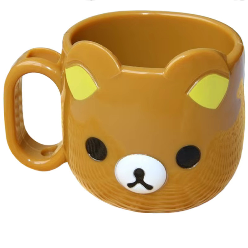 Chubbybaby Rilakkuma Zahnbürstenbecher aus Kunststoff in Braun für das Badezimmer - Bild 4