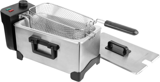 Emerio Fritteuse DF-130852.1 in Edelstahloptik mit 3 l Fassungsvermögen, B/H/T: 21 x 40 x 25 cm - Bild 1