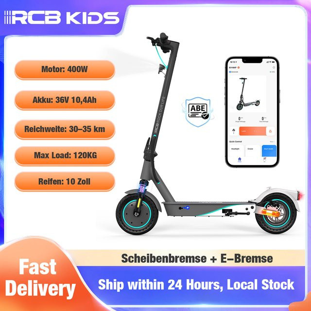 RCB KIDS EV10K PRO ABE Klappbarer Elektroroller für Erwachsene - Bild 1