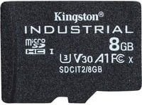 Kingston Industrial microSDHC Speicherkarte, 8 GB, V30, Schwarz - Bild 1