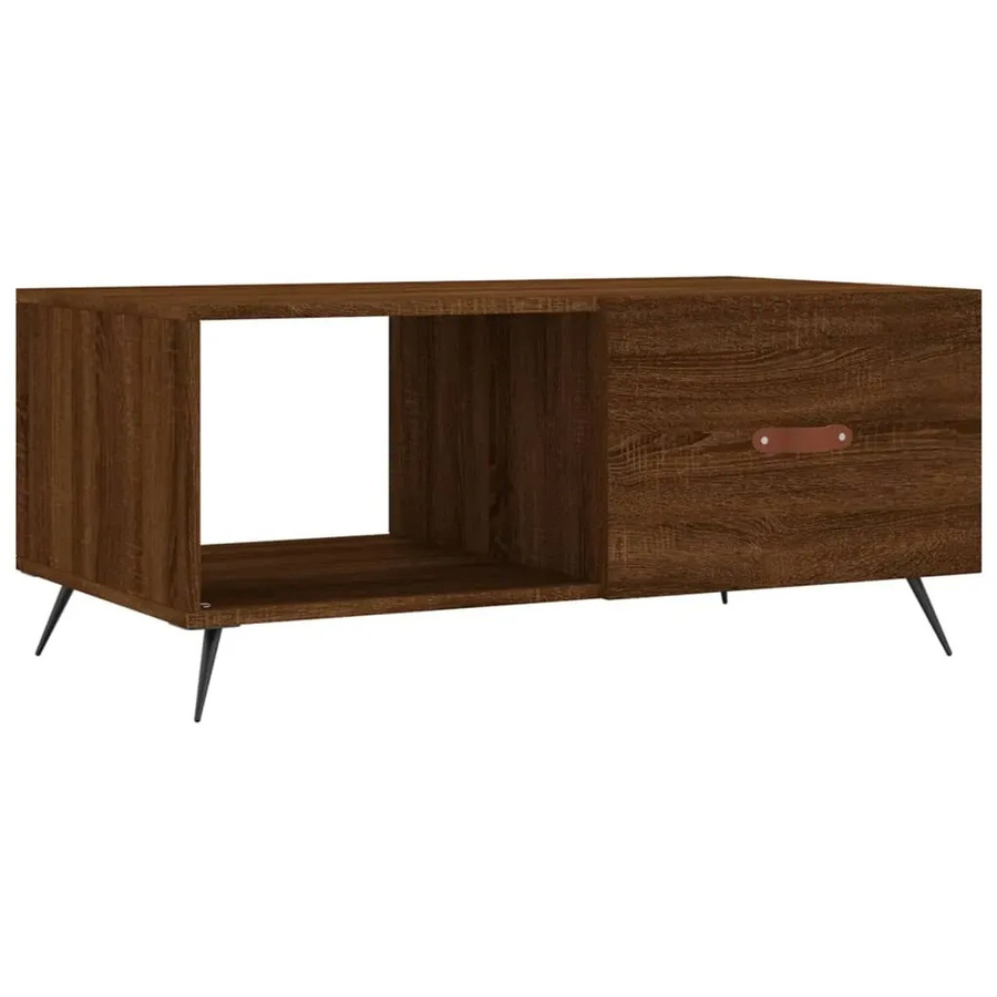 vidaXL Couchtisch in Braun mit Eichen-Optik aus Holzwerkstoff, B/T/H: 90 x 50 x 40 cm - Bild 2