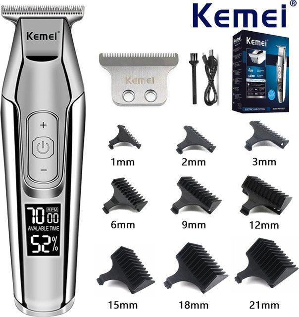 Kemei Haarschneidemaschine Trimmer, Herren, silver - Bild 1