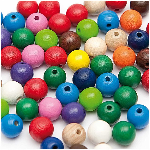 Rico Design Holz-Perlen Bunt 40-teiliges Set - Bild 1