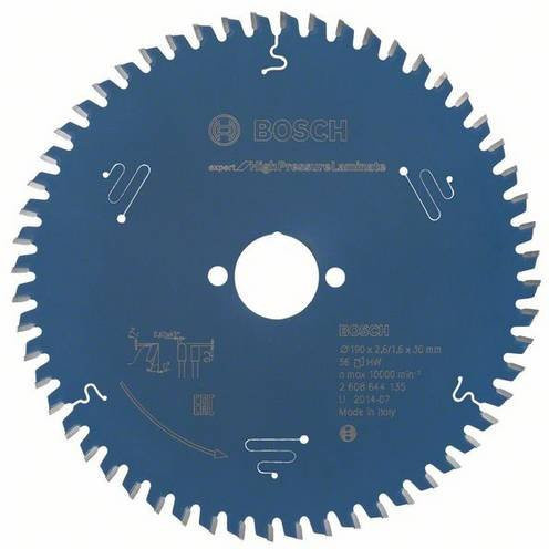 Bosch Expert Kreissägeblatt für High Pressure Laminate Ø 190 mm, 56 Zähne, Bohrung 30 mm, Schnittbreite 2,6 mm - Bild 1