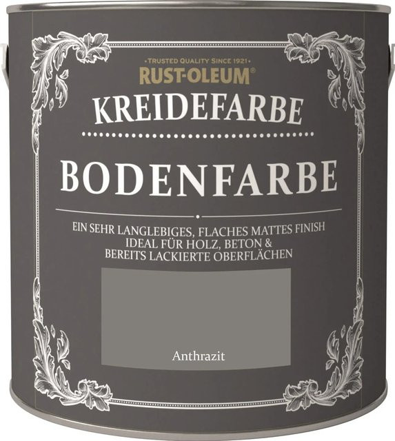 Rust-Oleum Kreide-Bodenfarbe Anthrazit 2,5 l - Bild 1