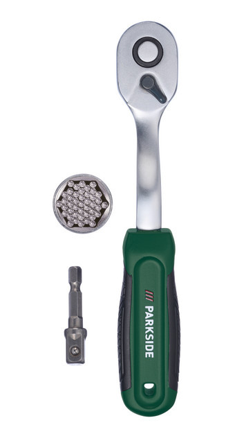 Parkside Ratschen-Set mit Universal-Steckschlüssel aus Chrom-Vanadium in 1/4 Zoll - Bild 1