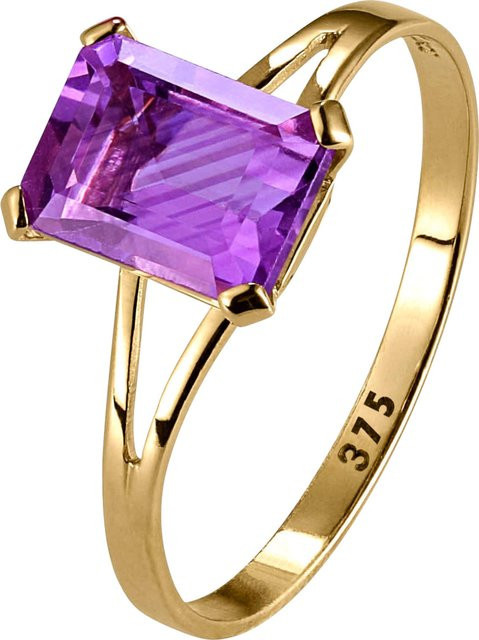 heine Ring 375 Gold, Amethyst, Unisex - Bild 1