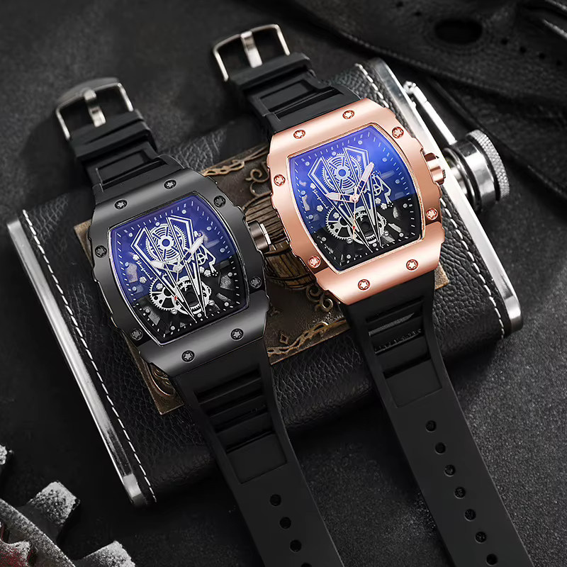 yolako Armbanduhr Quarz, Silikon, Blau, Herren - Bild 2