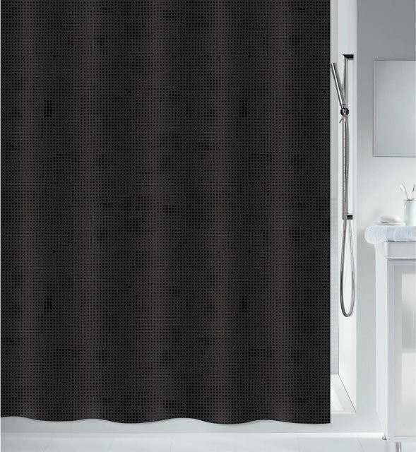 Spirella Duschvorhang Georges Schwarz B: 120 cm, H: 200 cm - Bild 1