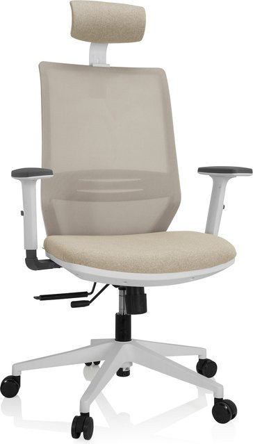 hjh OFFICE Profi Bürostuhl PROFONDO PRO W mit Armlehnen aus Stoff und Netzstoff, höhenverstellbar - Bild 1