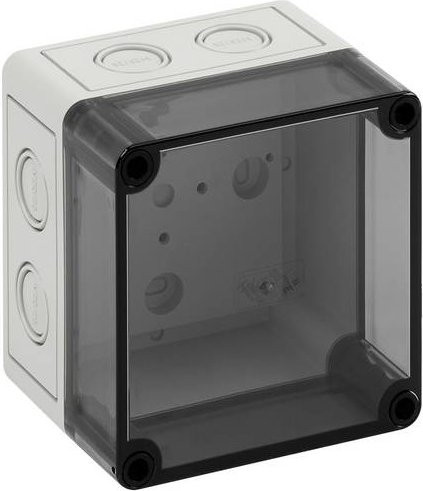 Spelsberg Universal-Gehäuse TK PC 1111-9-tm 13750401 aus Kunststoff in Grau und Transparent, B/T/H: 11,0 x 11,0 x 9,0 cm - Bild 1