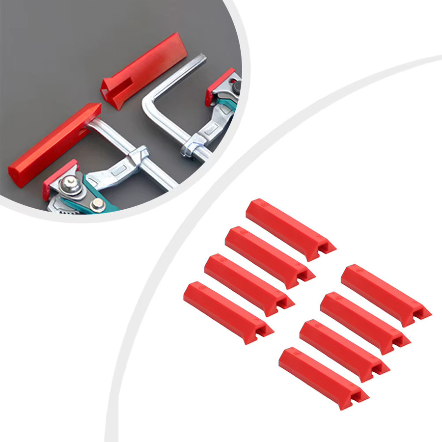 DAZZLEEX 8er Set Gummi-Schutzhüllen für Track-Klemmen in Rot, B/H/T: 10 x 3,5 x 1,6 cm - Bild 2