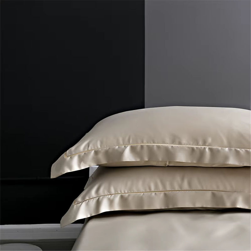 Sondeson Bettwäsche-Set aus 100 % Seide in Champagner Gold, bestehend aus Bettbezug, Laken und Kissenbezug, B/T/H: 150 x 200 cm - Bild 3