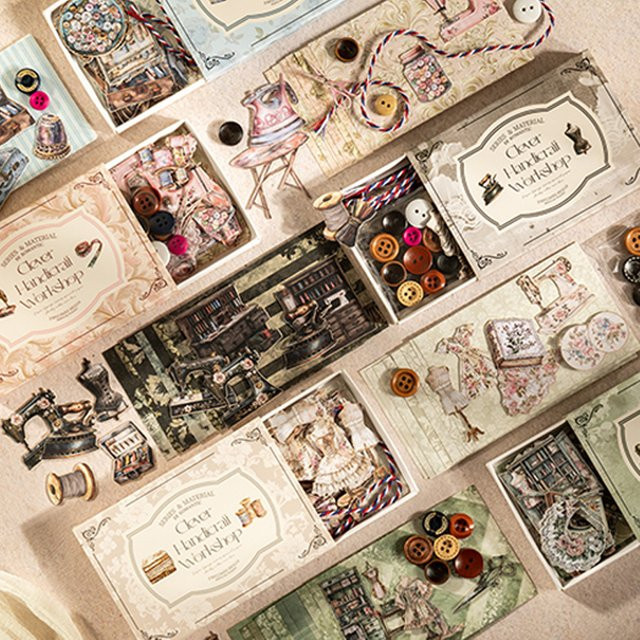 Mr.Paper Kawaii Achtsamkeit Serie DIY Handbuch mit dekorativen Aufklebern für das Thema Nähen, Mehrfarbig - Bild 1
