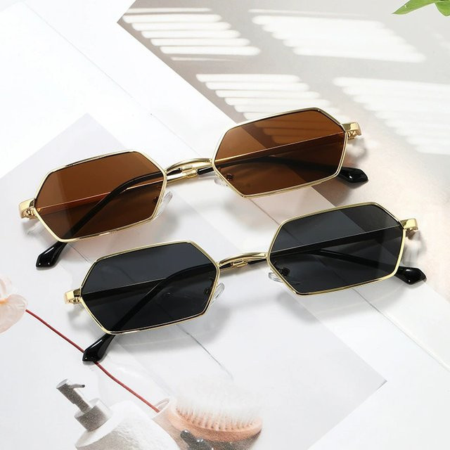Julyrays Sonnenbrille, Vollrand, quadrat, Metall, Unisex - Bild 1