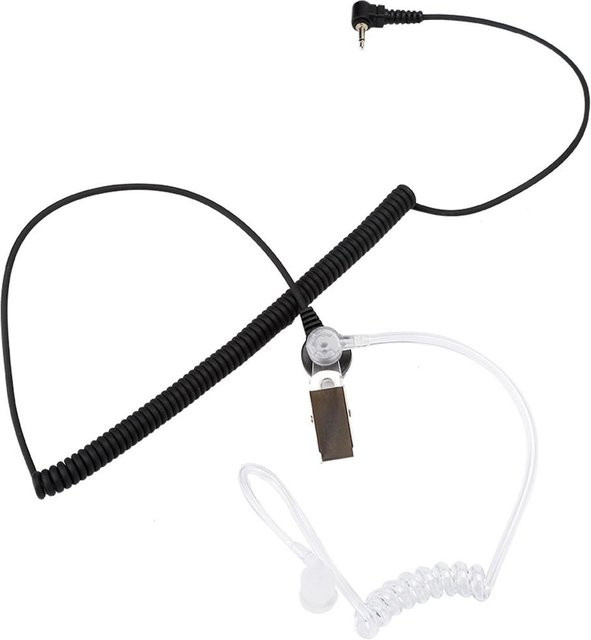 mfySpace In-Ear Kopfhörerkabel mit 3,5 mm Klinkenanschluss für Walkie-Talkie und Headset in Schwarz - Bild 1