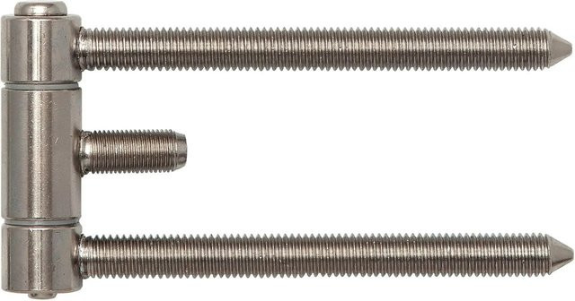 SFS Stahlzargenband Türband 3-teilig mit Aushängesicherung, Farbe: Silber, Material: Stahl, Vernickelt, B/T: 18 x 61 mm - Bild 1
