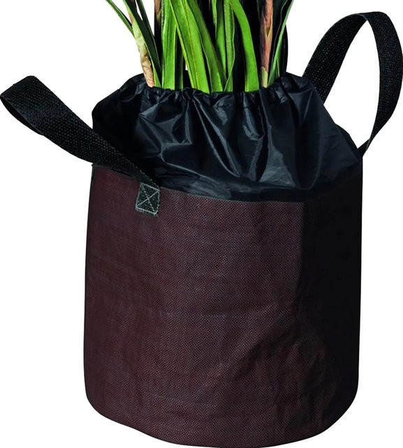 Noor Frostschutzsack mit Isolierfolie für Topfpflanzen, Braun, B: 40 cm, H: 35 cm - Bild 1