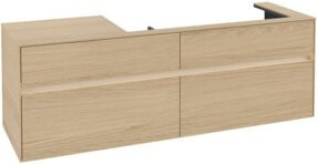 Villeroy & Boch Waschtischunterschrank Collaro in Nord Eiche mit LED-Beleuchtung und integrierten Schubladen, B/H/T: 160 x 50 x 54,8 cm - Bild 1