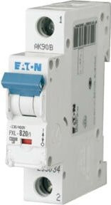 Eaton LS-Schalter PXL-C20/1 mit Beschriftung, 1-polig, 20A, weiß - Bild 1