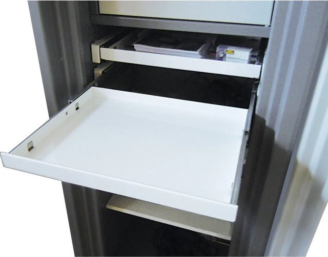 Burg Wächter Auszieh-Fachboden für Office Wertschutzschrank in Weiß - Bild 1