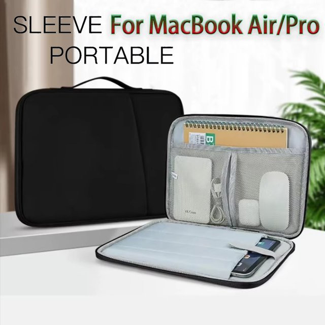 Wasserdichte Laptop-Schutzhülle für Apple MacBook Air 13 und 15 Zoll sowie MacBook Pro 13, 14 und 16 Zoll M1 M2 M3 M4 in Pink - Bild 1