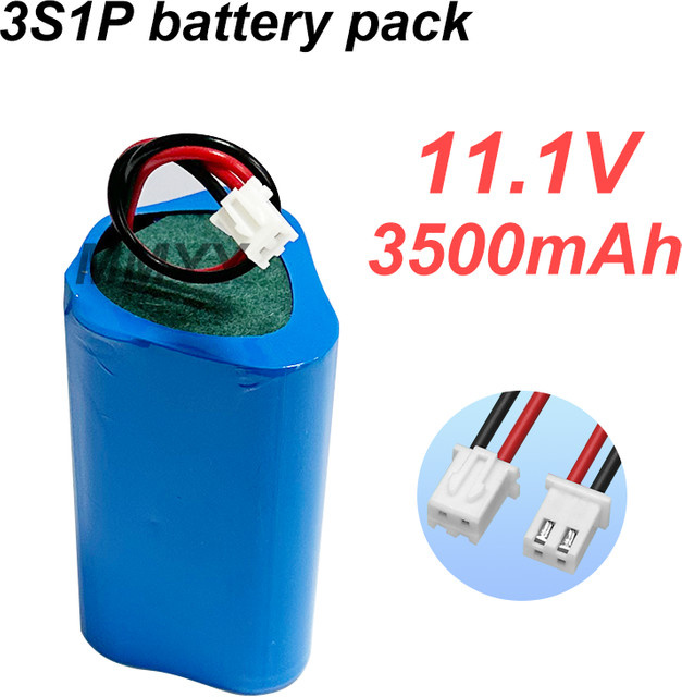 SUYIJIA Lithium-Batterie 11,1 V 3500 mAh 3S1P 18650 Li-Ionen-Akku in Blau für CCTV-Kamera, UPS und Kehrmaschinen - Bild 1