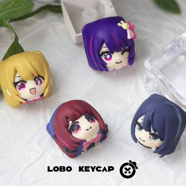 VGN Oshi No Ko Hoshino Ai Anime Keycap aus Harz für mechanische Tastaturen, Esc-Ersatz, Mehrfarbig - Bild 1
