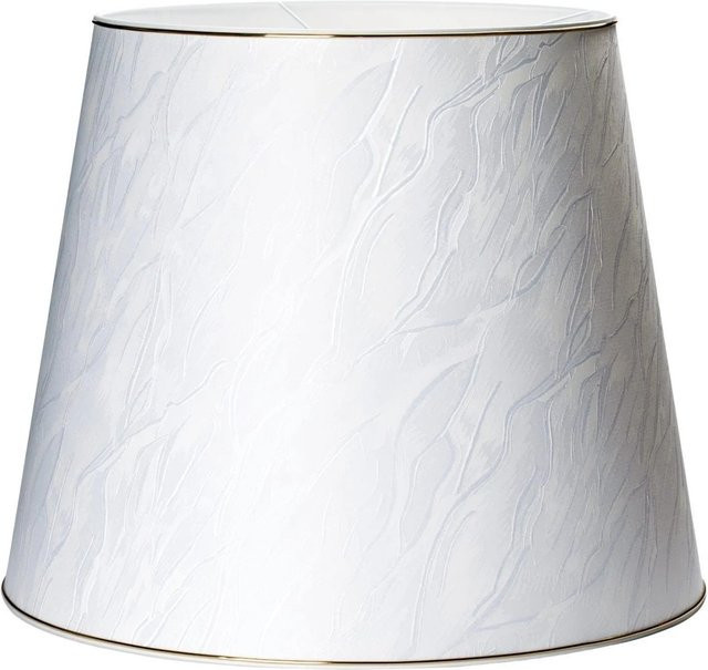 Orion Lightstyle Lampenschirm Faltendekor aus Stoff in Beige, Breite: 55 cm, Höhe: 45 cm - Bild 1