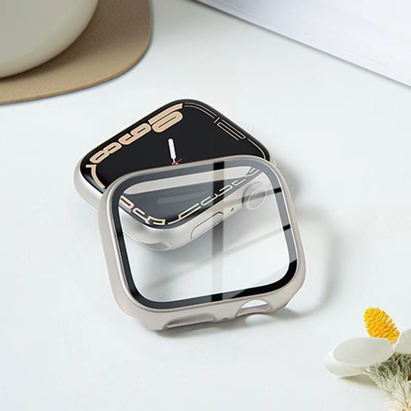Hiyii Displayschutzfolie Gehärtetes Glas, Apple Watch Case Zubehör, Unisex - Bild 2