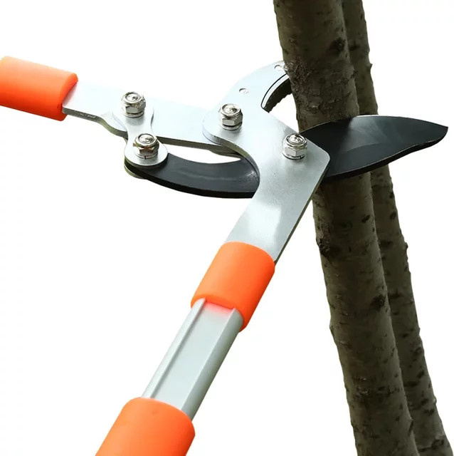 DTBD Amboss-Heckenschere mit Ratsche und Anti-Slip-Griff zum Beschneiden von Zweigen und Bäumen - Bild 1