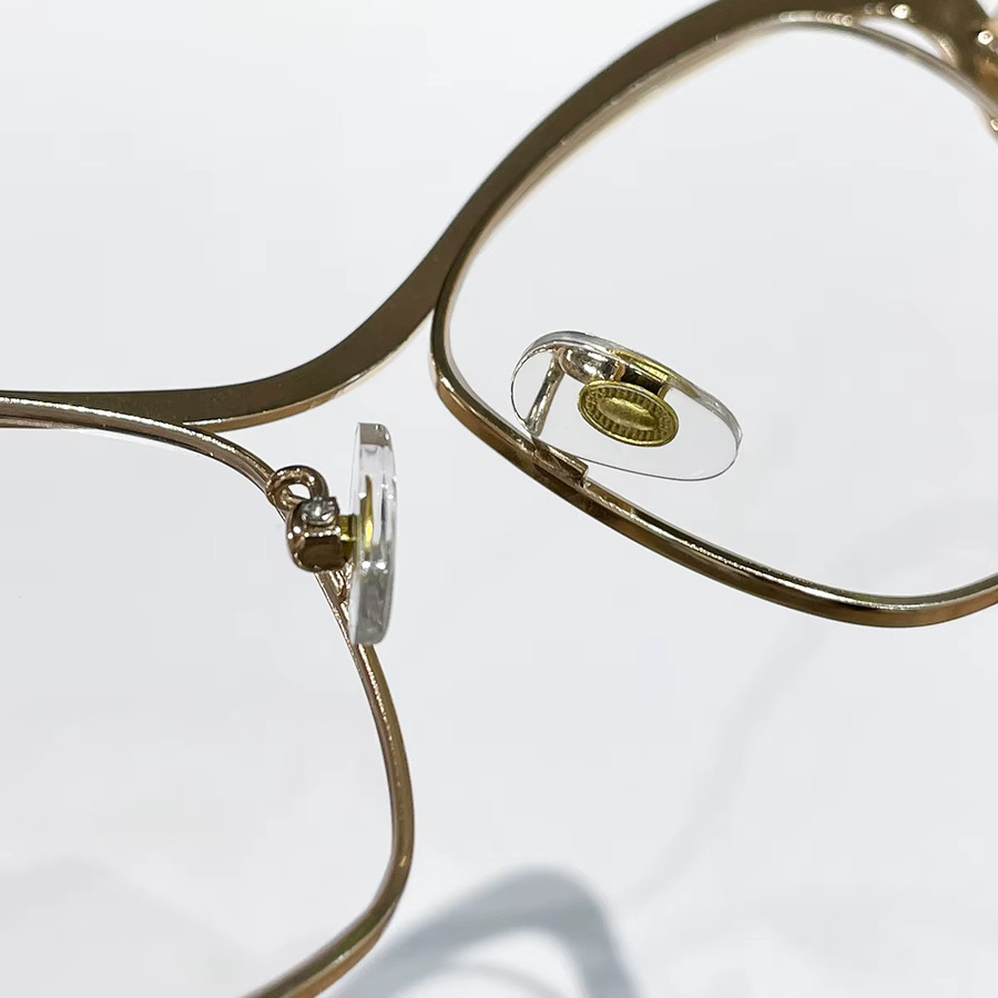 RELEN Korrektionsbrille Schmetterling, Metall, Gold, Damen, Vollrand, Blaulichtfilter - Bild 2