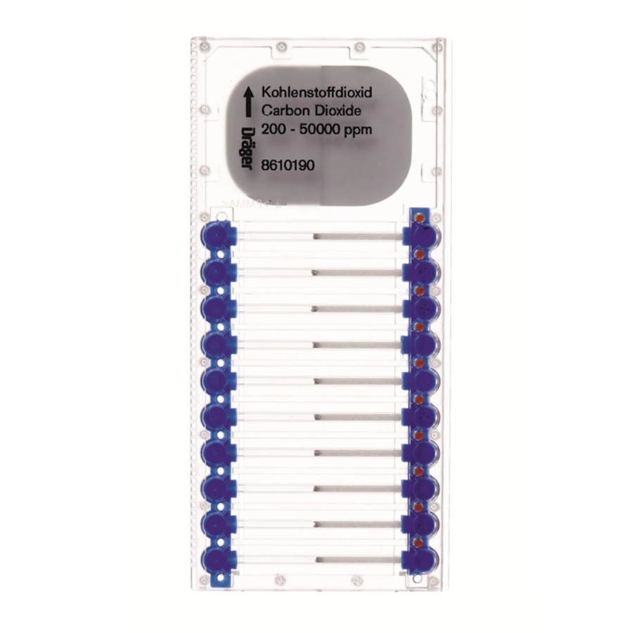 Dräger Microtubes für Kohlenstoffdioxid 200 50.000 Ppm transparent - Bild 2