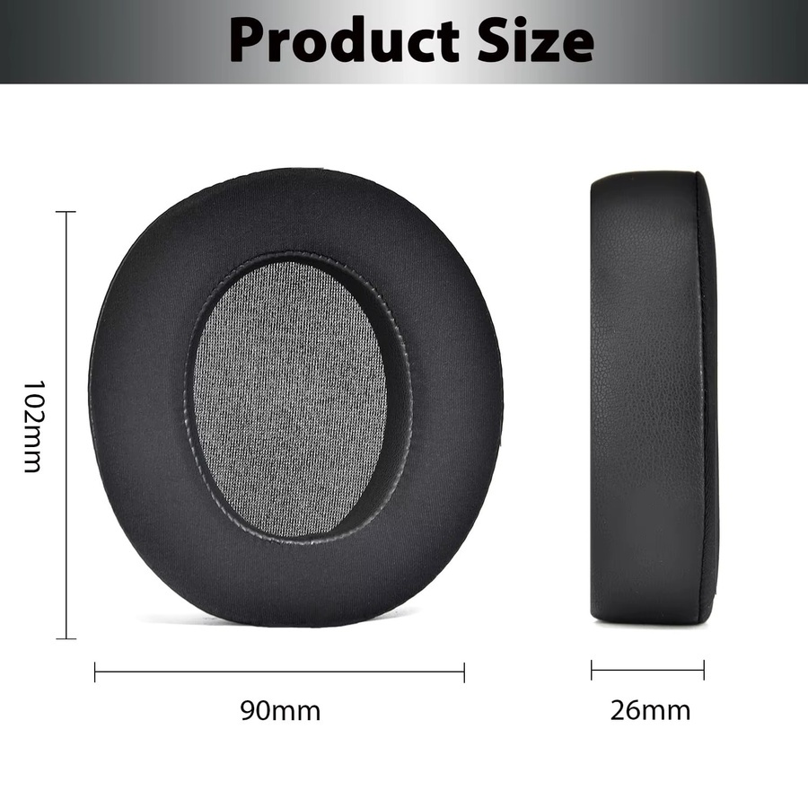 Anker Soundcore Life Q30 und Q35 Ersatz-Ohrpolster mit Kühlgel und Eisseidenstoff in Schwarz - Bild 3
