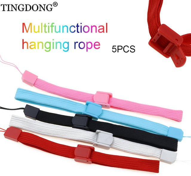 TingDong 5 Stück verstellbare Anti-Rutsch-Armbänder in Multicolour für Wii, WiiU, New 3DS XL, PS4 VR, PS3 Move, PSV und PSP Controller - Bild 1