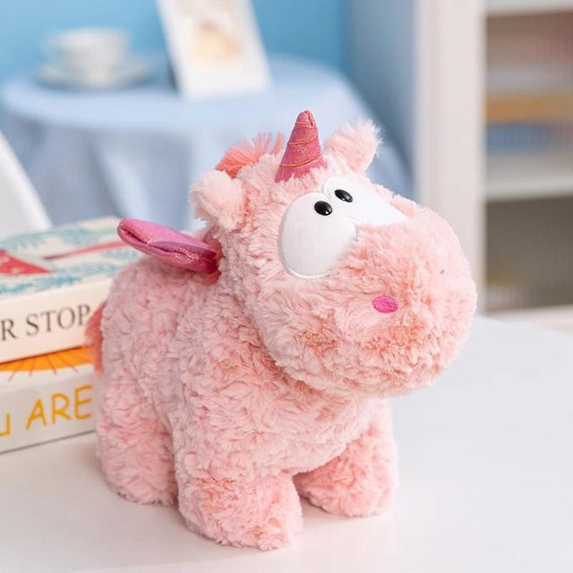 Yiran Health & Beauty Einhorn Plüschtier, Rosa, 28cm - Bild 1