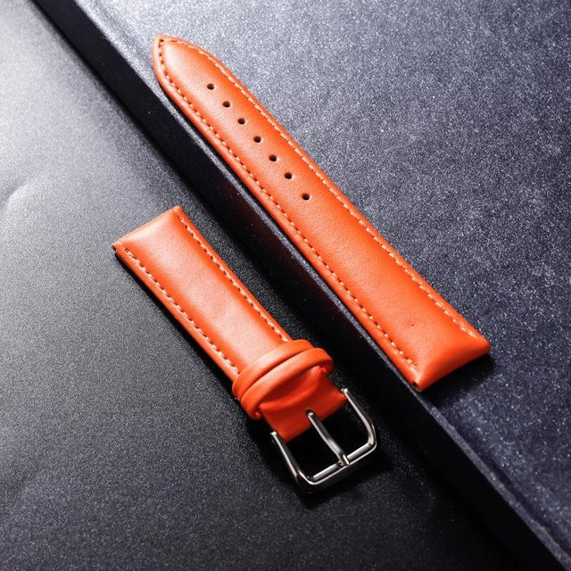 Uhrenarmband Leder, orange, Unisex - Bild 1