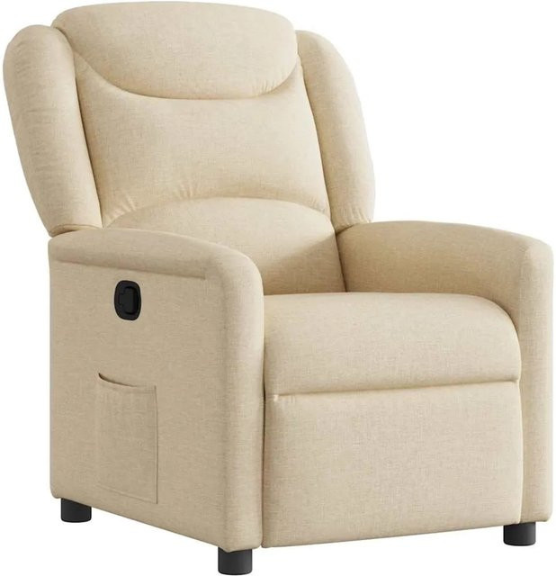 vidaXL Relaxsessel in Beige aus Stoff mit integrierter Rückenlehne und Armlehnen - Bild 1